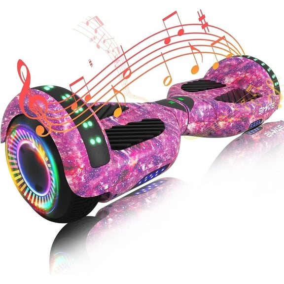 SIMATE 6.5" Hoverboard for Kids,Ages 6 ,3 Speed Modes,7.5mph & 7.5 Miles Self-Balancing Wheel Scooter