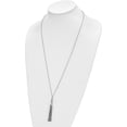 thumbnail image 3 of Sterling Silver Reflections Rhodium-plated Tassel 27.5in Necklace - 27.5" Chain, 3 of 6