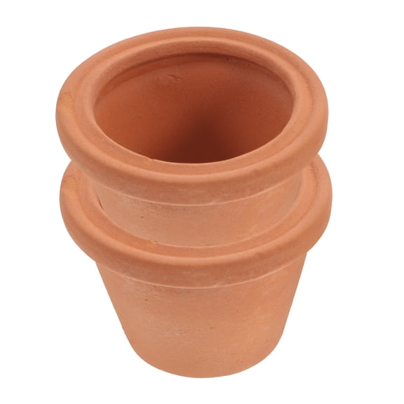 ORDDIART Small Succulent Pot Ceramic Red 2Pcs for Cacti and