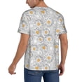 thumbnail image 2 of KLL Daisies Flowers for Men's Baseball Shirts,Short Sleeve Casual Shirts Button Down Shirt for Men Beach Summer Wedding Shirt-Medium, 2 of 7