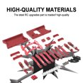 thumbnail image 2 of ZheElen 1/12 Aluminum Alloy Wheelbase Steering Link Rod Set For MN D90 RC Car Part RC Car Accessories Replacement Parts Red, 2 of 6
