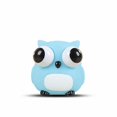 thumbnail image 2 of Blue Owl Squishy Squeeze Toy with Pop-Out Eyes, 1 Piece, Blue, for Relaxation, Sensory Toy, 2 of 3