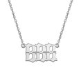 thumbnail image 1 of Collier Chiffre Ange Argent/or en Acier Inoxydable Numérologie Bijoux, 1 of 1