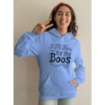 thumbnail image 2 of I'm Here For The Boos. Hoodie Juniors -Image by Shutterstock,  Large, 2 of 4