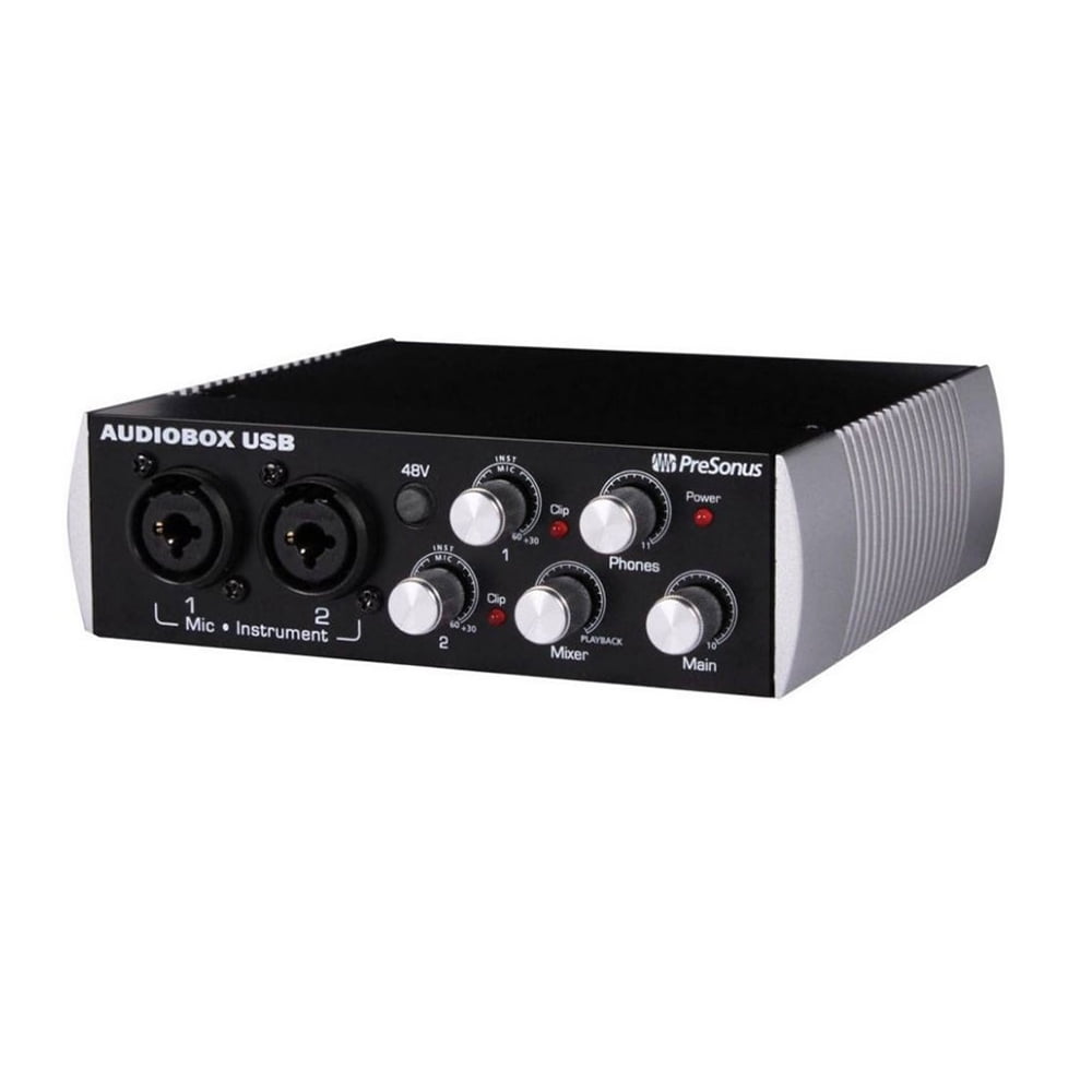 PreSonus AudioBox GO Audio Interface Bundle with XLR Cable, USB-C Adaptor,  and Polishing Cloth
