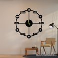 thumbnail image 2 of Handmadetneonsign Modern Wall Clock Unique, Year Date Round Wall Clock, Modern Metal Wall Clock 56287, 2 of 5