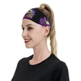 thumbnail image 4 of Wukai Mushrooms and Skull Sports sweatband,Men & Women Sweatband Headband for Running, Cross Training, Racquetball, Working Out, 4 of 7