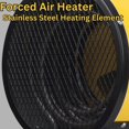 thumbnail image 5 of Dura Heat - Calentador eléctrico de aire forzado de 240 V, protección contra sobrecalentamiento, tamaño mediano, amarillo, 5 of 5