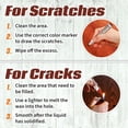 thumbnail image 5 of MeasuPro Wood Scratch Repair Kit Markers - Set of 13 - Scratch & Stain Markers, Furniture Repair Pens for Touch-Up on Wood Furniture, Tables, Desks, Bedposts - Carpenter's Essential Toolkit, 5 of 6