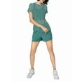 thumbnail image 3 of Women'S Open Back Sports Ultralight Sheer Quick-Drying Sports T-Shirt Yoga Running Layering Top Forest Green M, 3 of 9