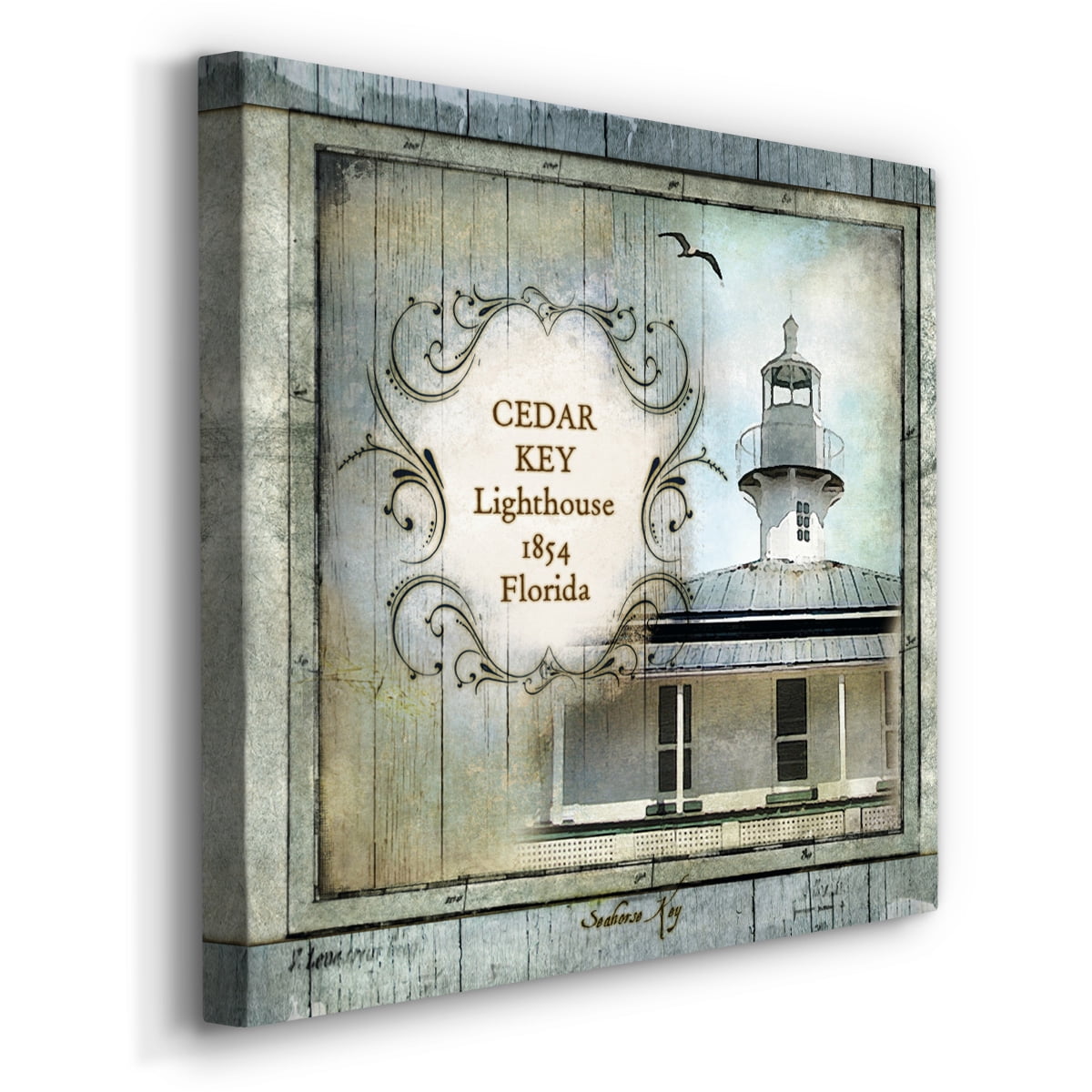 Wexford Home Florida Lighthouse IV-Premium Gallery Wrapped Canvas, 32" x 32" - Ready to Hang