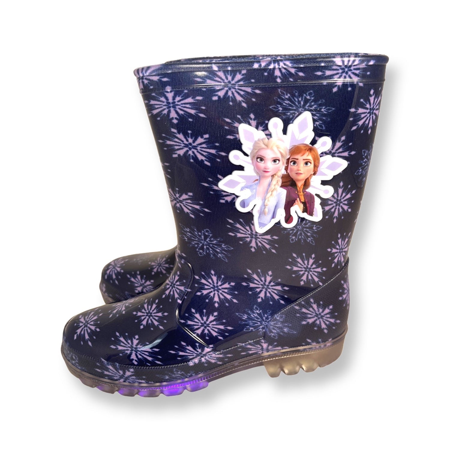 frozen light up rain boots