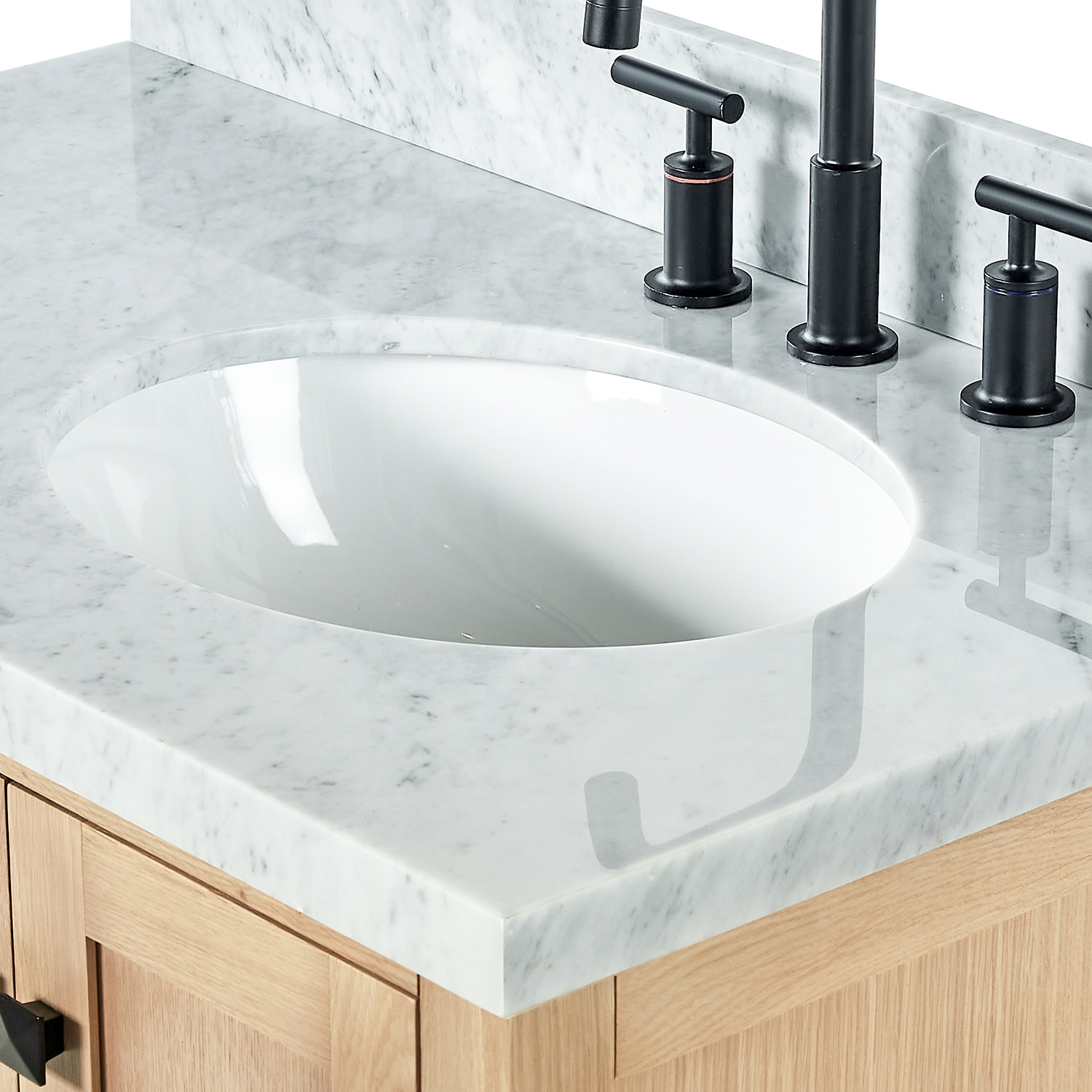 Ariel A037S-R-VO-ESP Cambridge 37" Free Standing Single Basin Vanity Set - Brown