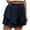 Dark Blue, variant on ameIAEA Womens Summer Vacation Shorts High Waisted Wide Leg Drawstring Ruffle Flowy Shorts with Pockets