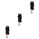 thumbnail image 2 of Qarigey Vestido de Lentejuelas Cárdigan de Piezas de Encaje Conjunto de Baile Lavable Elasticidad Negro 5XL, 2 of 6