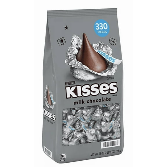 HERSHEY'S KISSES Milk Chocolate Candy, 330 pcs.