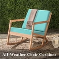 thumbnail image 5 of Outdoor Deep Seat Cushions Set of 2, 19"x19", Waterproof Patio Chair Cushions, Fade Resistant Removable Seat Bottom & Back Cushion with Ties, Handles for Sofa Couch, 5 of 8