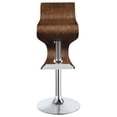 thumbnail image 3 of Covina Adjustable Bar Stool Walnut and Chrome, 3 of 10