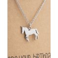 thumbnail image 2 of Quan Jewelry Unicorn Necklace, Birthday Gifts for BFF, Animal Jewelry, Gifts for Valentines Day, Handmade Jewelry, with Birthday Greeting Card, 2 of 6