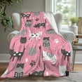 thumbnail image 5 of Xuniizn Soft Blankets, Throw Blanket for Couch, Flannel Sherpa Blanket Fleece Blanket for Adults, Cozy, Plush, Thicken, Reversible, Machine Washable, Pink, 5 of 7