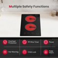 thumbnail image 4 of 12 in. 2-Elements Built-In Radiant Electric Cooktop, Slide Touch Control and ETL Certified, 4 of 5