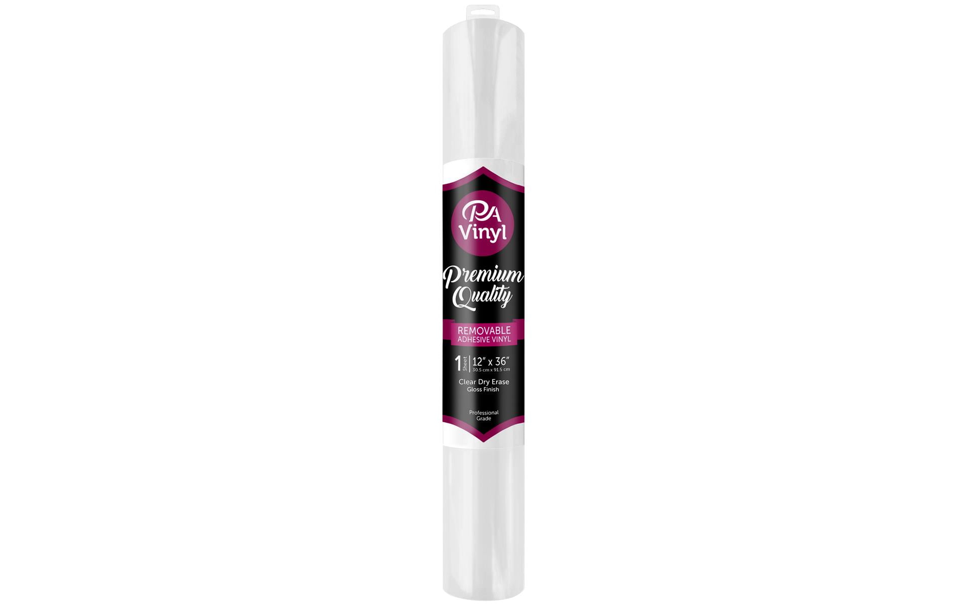 Vinyl 12x36 Roll Remove Adh Clear Dry Erase