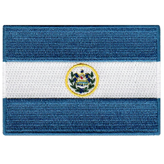 El Salvador Flag Embroidered Iron-on Patch
