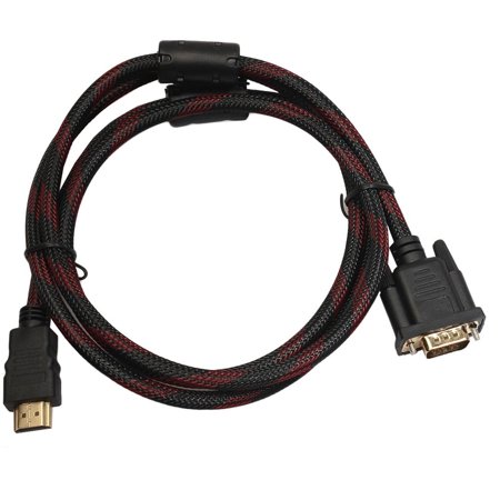 1.5M Length HDMI Male To VGA Data Connector Adapter Converter Cable Black On Clearance | Walmart Canada