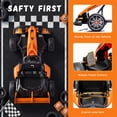 thumbnail image 6 of McLaren 24V Ride On Go Kart for Kids, Drifting Ride On Car with LED Lights, 3 Levels Foldable Design, Battery Powered Ride On Toy w/ Rear Wheels for Age 6+ Kids, 6 of 8