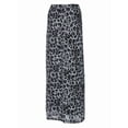 thumbnail image 3 of Women'S Y2K Leopard Print Skirts Ruched Maxi Skirt Mesh Sheer High Waisted Long Bodycon Skirt Black S, 3 of 8