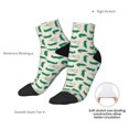 thumbnail image 6 of Naloa Cartoon Crocodile Ankle Socks for Women Non Slip Socks No Show Socks Classic Low Cut Casual Socks Casual Socks, 6 of 7