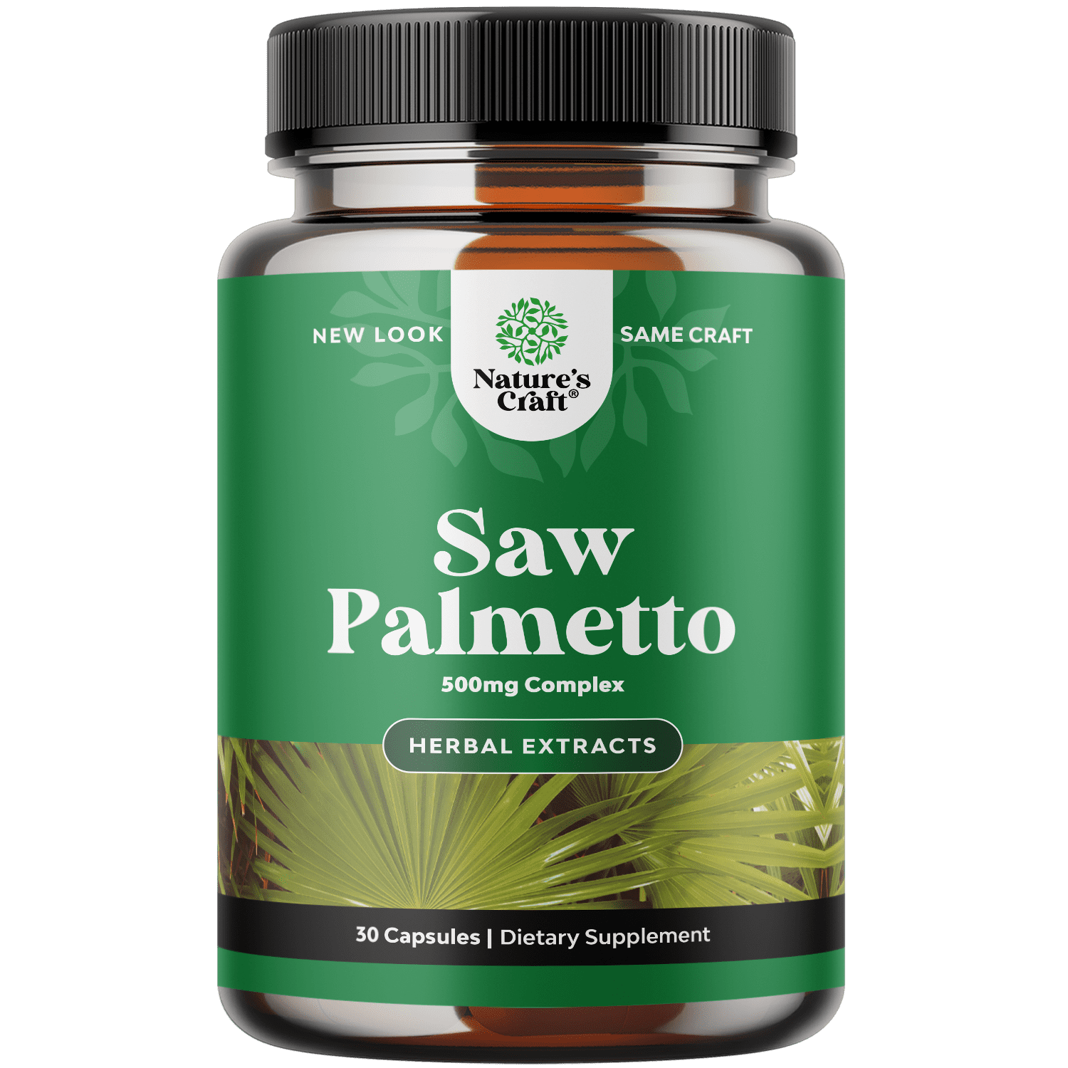 Pure Saw Palmetto Extract Capsules Enhanced Hair Growth Supplement