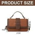 thumbnail image 2 of Women's genuine leather handbag Messenger bag leather purse ladies fashion shoulder bag-Dark khaki, 2 of 5