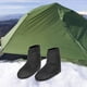 thumbnail image 1 of Botines de plumón de de invierno, zapatillas antideslizantes para dormir, zapatillas de plumón para acampar Color negro L Cola botines de plumas al aire libre, 1 of 8