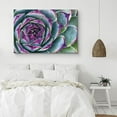 thumbnail image 2 of PixonSign Canvas Print Wall Art Blossoming Lily Pad Succulent Floral Wilderness Photography Realism Glam Closeup Colorful Multicolor Ultra for Living Room, Bedroom, Office - 16"x24", 2 of 5