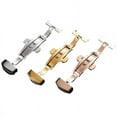 thumbnail image 2 of Stainless Steel Automatic Push Button Fold Watch Buckle Butterfly Deployment Clasp Watch Strap 16mm 18mm 20mm 22mm 24mm Size, 2 of 5