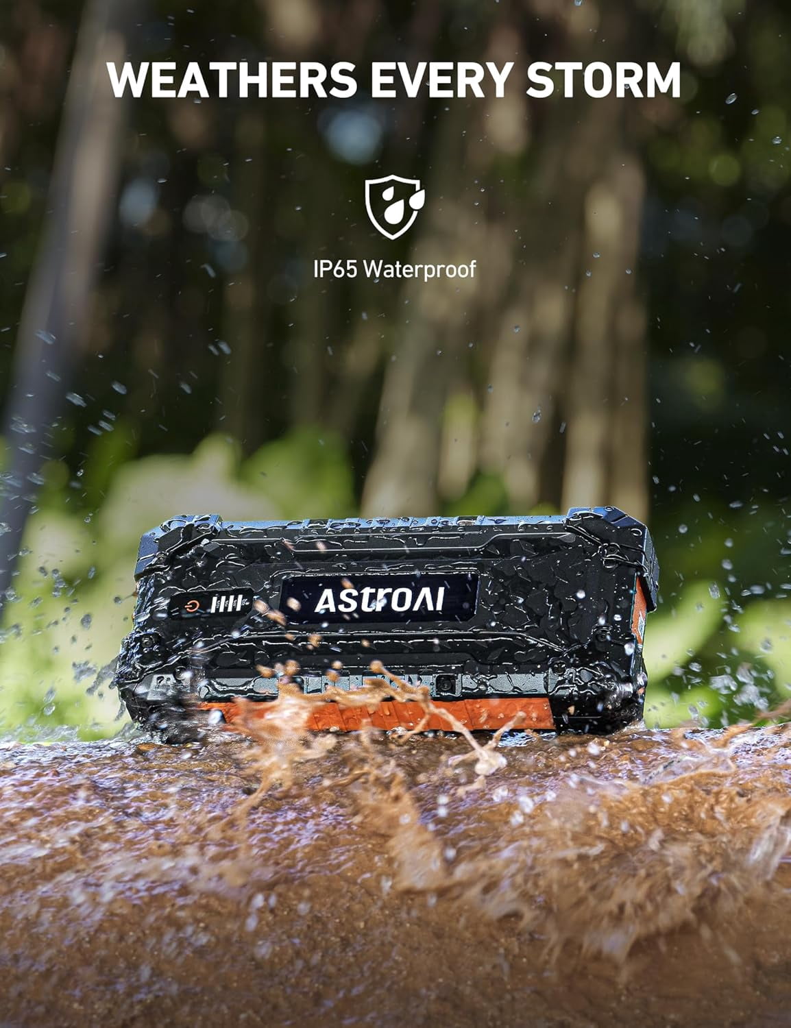 AstroAI Car Jump Starter, 4000A Battery Jump Starter with Jumper Cables for All Gas Engines & 12L Diesel, Battery Booster Power Pack, 12V Jump Box with LED Light, Type-C/USB Quick Charge