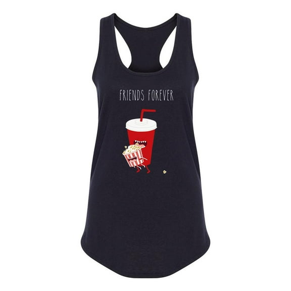 Cola Glass With Popcorn Box Racerback Tank Women -Image by Shutterstock, Female Medium