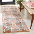thumbnail image 2 of SAFAVIEH Aspen Christabella Geometric Wool Area Rug, Pink/Orange, 6' x 9', 2 of 6