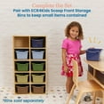 thumbnail image 4 of ECR4Kids Streamline 10 Cubby Tray Storage Cabinet, 5x2, Natural, 1, 4 of 9
