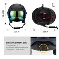 thumbnail image 2 of Lixada Ski Helmet with Ski Goggles, Light Weight Snowboard Helmet and 2-in-1 Visor Detachable Goggles Set, Snow Sport Helmets for Men Women, 2 of 10