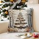 thumbnail image 4 of Christmas Pillow Cover Holiday Decoration Polyester Linen Sofa Couch Throw Pillow Case for Living Room Bedroom Seasonal Home Decor Gift, 4 of 6