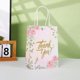 thumbnail image 4 of Zhuge 12 bolsas de regalo de papel kraft con asas, bolsas de flores de agradecimiento con papel de seda, bolsas de regalo de papel kraft (A), 4 of 5