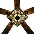 thumbnail image 6 of River of Goods 52" Geometric Abstraction Stained Glass LED Ceiling Fan with Light, 6 of 10
