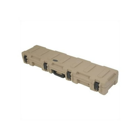 SKB Cases Mil-Standard Roto Case w/ Layer Foam in Desert Tan: 49.5'' L x 9'' W x 5.5'' D (inside)