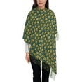 thumbnail image 3 of Sikiie Yellow Floral Shawl Wraps Big Scarf Tassel Fall Winter Thick Scarf Warm Shawl Women Fall Gifts, 3 of 8