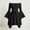 Black-11, variant on Nugftut Womens Dress Batwing Long Sleeve Halloween Victorian Party Dress with Lace-Up Waist and Tiered Ruffle Hem Wedding Guest Dresses