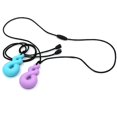 thumbnail image 3 of Collares para masticar BRI juego de 2 azul claro y morado, 3 of 5