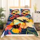 thumbnail image 2 of Amarillo Morning Glory Funda Nórdica Twin Chic Floral Funda Nórdica,Flor Retro, 2 of 6
