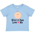 thumbnail image 3 of Inktastic Mimi and Papa Love Me Baby Girl Girls Baby T-Shirt, 3 of 5